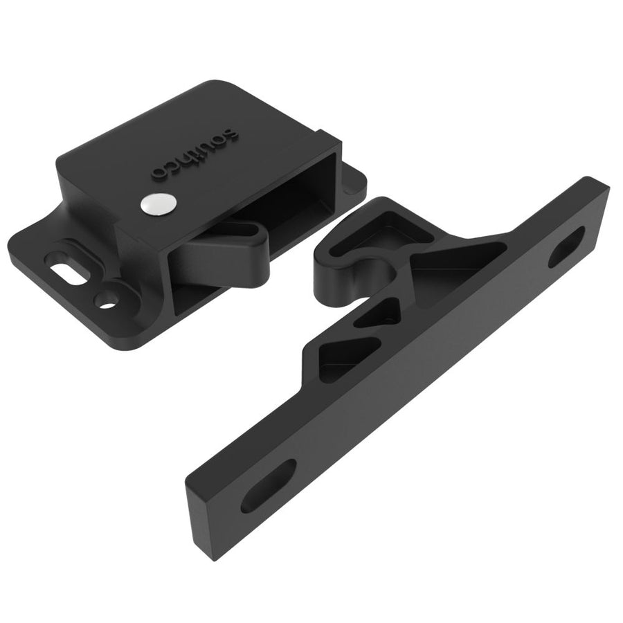 PUSH CLOSE LATCH 13N PLASTIC BLK