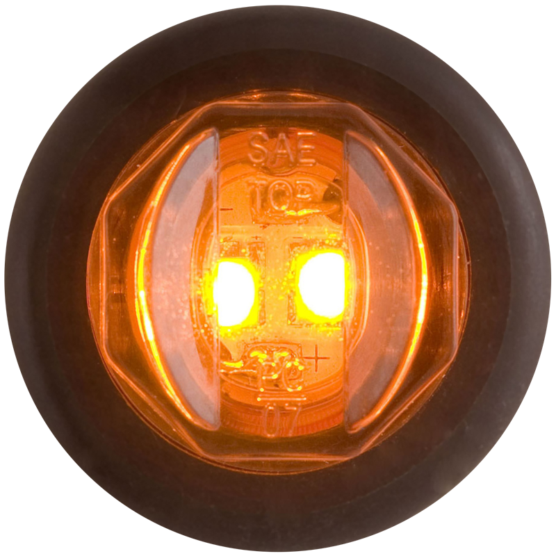 LED UNI-LIGHT W/GROMMET;AMBER