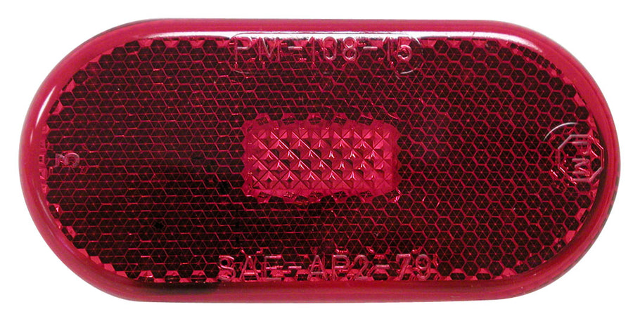 OVAL CLEARANCE LIGHT RED