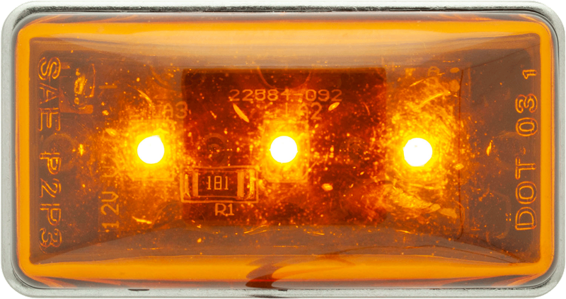 LED MARK LIGHT STUD MOUNT;AMBER; PO