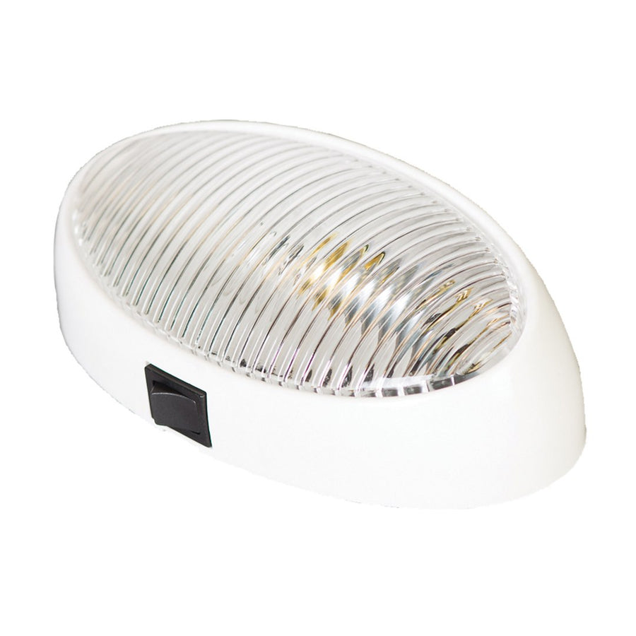 PORCH LIGHT OVAL W/SW CLR CD1