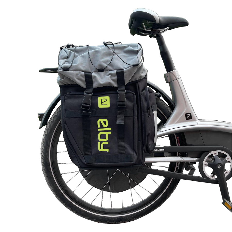 PANNIER BAG BLACK W/PISTACHIO LOGO