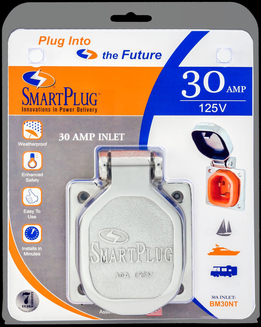 30AMP - INLET W/ SS COVER