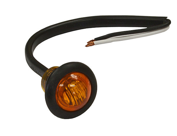 LIGHT .75IN RD MARKER 3 LED AMBER W