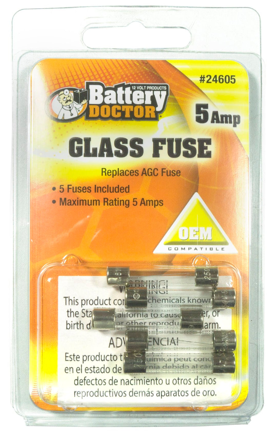 AGC GLASS FUSE-5 AMP
