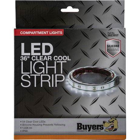 36  CLEAR/COOL LED SILICONE STRIP L