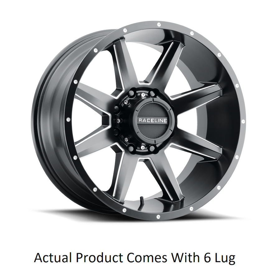 STRYKER SATIN BLACK MILLED 20X9 6X1