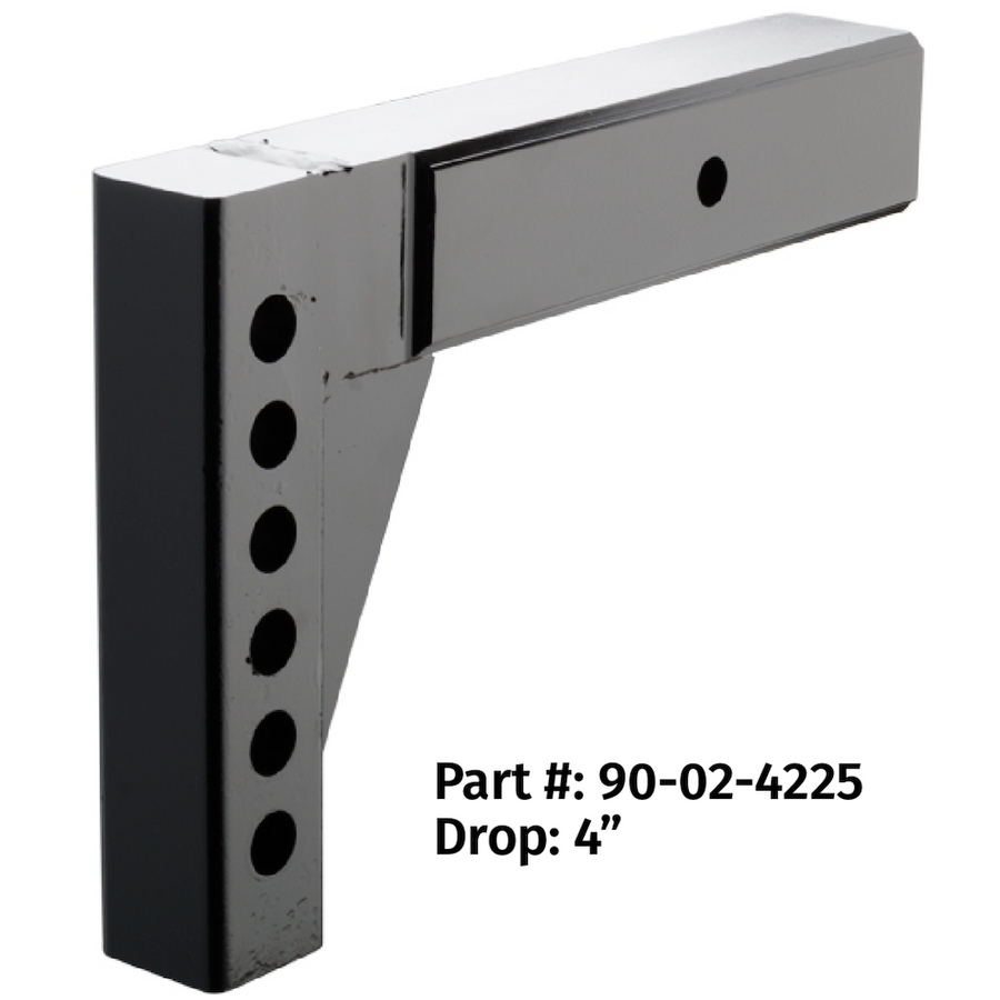 2-1/2' RECEIVER L-SHANK 4' DROP/8'