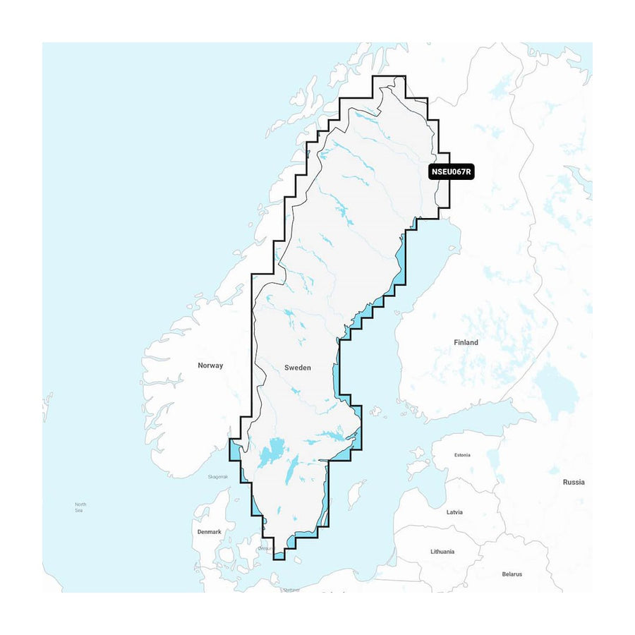 SWEDEN  LAKES & RIVERS GARMIN NAVIO