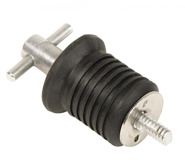 WhiteCap Industries S0288C Boat Drain Plug; Marine Series; Turn Twist Bailer; 1 Inch Diameter; Aluminum