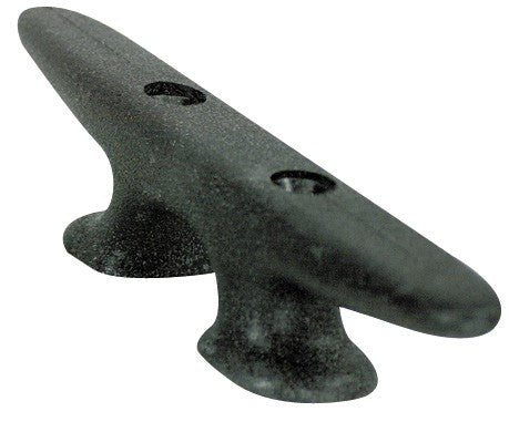 WhiteCap Industries 3439BP Rope Cleat; Marine Series; For Use With Rope Up to 3/4 Inch Diameter; Tie-Up; 8 Inch Length x 1-11/16 Inch Height; Black; Nylon; Single