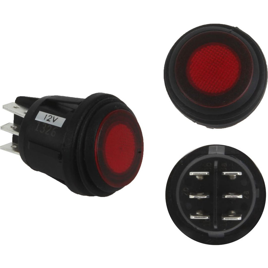 3 POSITION CHERRY ROCKER SWITCH