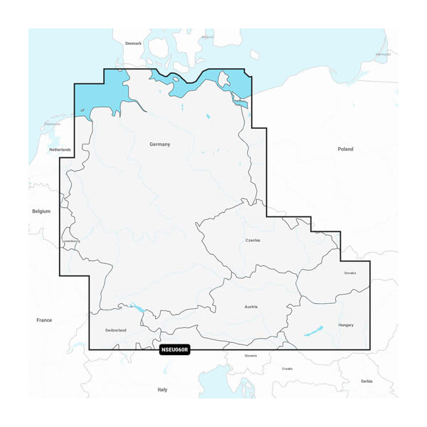 GERMANY  LAKES & RIVERS GARMIN NAVI