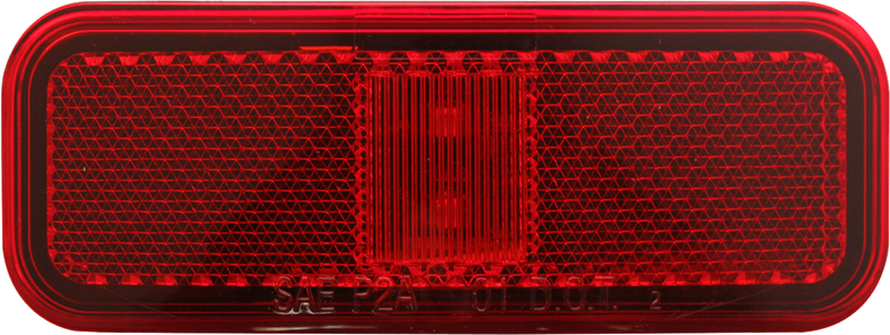 2LED RED MARKER LIGHT W/REFLEX LENS