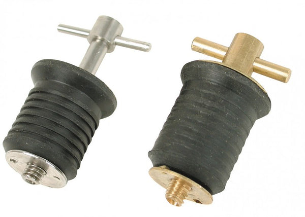 WhiteCap Industries S0291C Boat Drain Plug; Marine Series; Bailer; 1 Inch Diameter; Stainless Steel