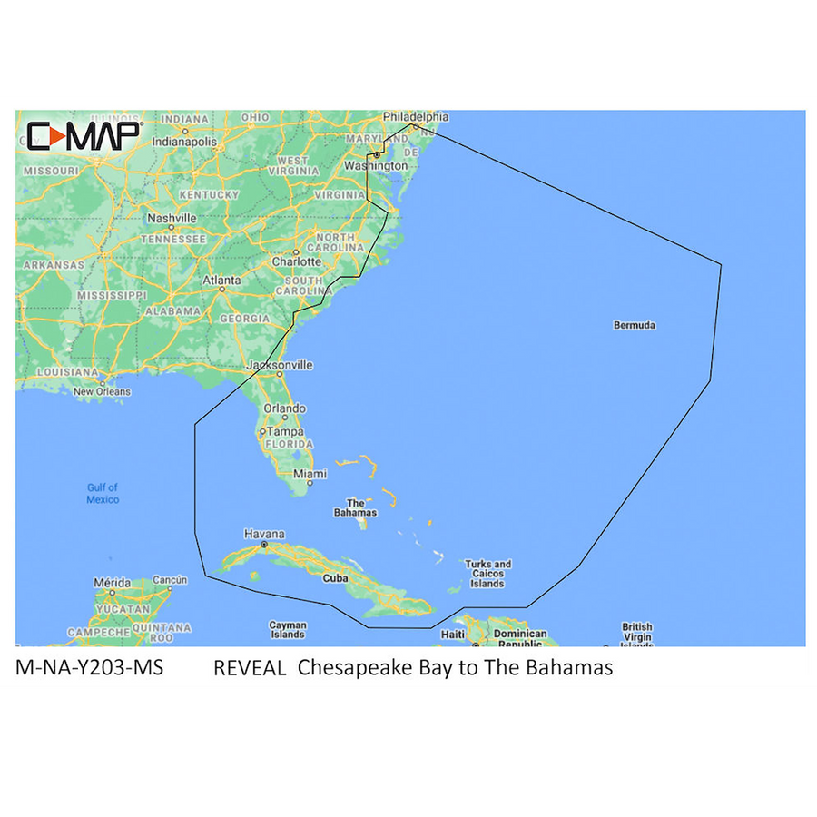 REVEAL CHART CHESAPEAKE BAY-BAHAMAS