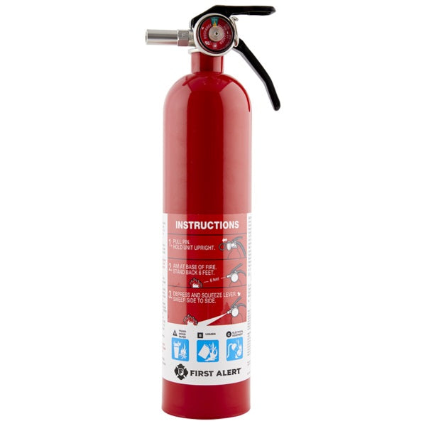 BRK Electronics FE1A10GOA Fire Extinguisher; First Alert ®; UL Rated 1-A:10-B:C; Monoammonium Phosphate Extinguishing Agent