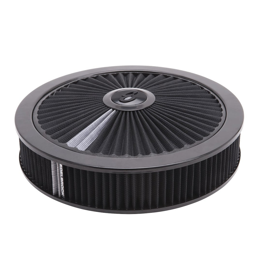 A/C 14' ROUND CHROME/BLCK