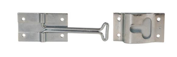 HOLD BACK  DOOR 6IN HOOK & KEEPER