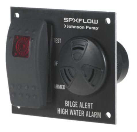 SPXFLOW Johnson Pump bilge alert high water alarm panel on a white background