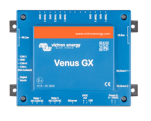 Victron Energy BPP9004001 Power Management System Remote Gateway; Venus GX; Used to Monitoring Of Live Data And Changing Settings; 8 To 70 Volt DC