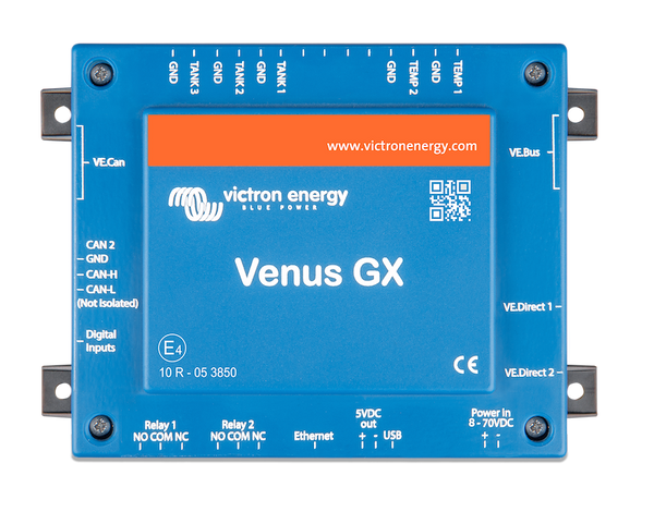 Victron Energy BPP9004001 Power Management System Remote Gateway; Venus GX; Used to Monitoring Of Live Data And Changing Settings; 8 To 70 Volt DC