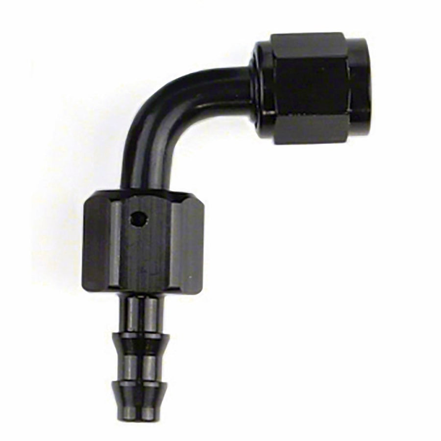 -8AN X 90  BLK PUSH-ON HOSE END