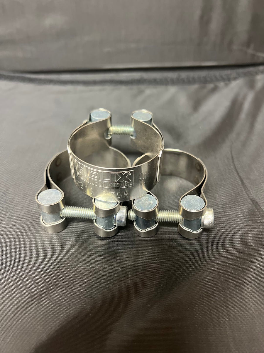 STAINLESS STEEL MUFFLER CLAMP  1.69