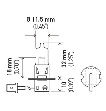 BULB 12V 35W PK22S T3.25
