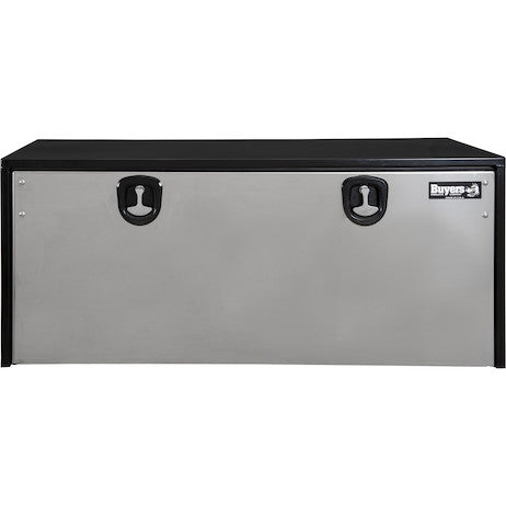 BLK STEEL BOX W/POLISH SS