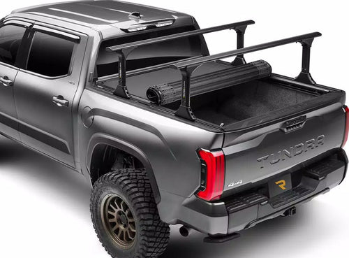 BAK Industries Tonneau Cover; Revolver X4TS; Hard Roll Up; Low Profile; Matte Black; Aluminum With Vinyl Top Cover; Lockable With Tailgate Handle; With T-Slot Rails