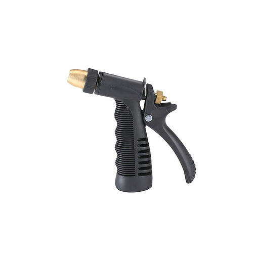 Shurhold 288 Garden Hose Nozzle; Trigger Nozzle; Ergonomical Design; Black Vinyl Grip/ Die-Cast Zinc Hose/ Stainless Steel Spring; With Hold-Open Clip And Standard Screw