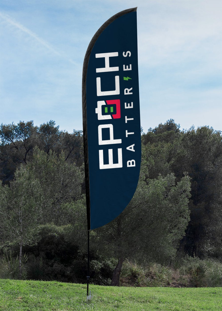 LOGO FLAG 12' WITH GROUND STAKE