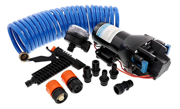 Jabsco 401J118N3A Boat Washdown Pump; HotShot HD4; 4 Chamber Co-Molded TPV Diaphragm; 4 Gallon Per Minute