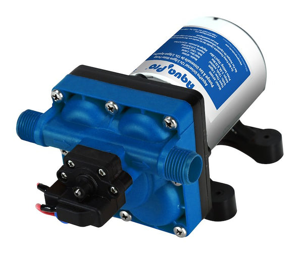 Aqua Pro 21849 Fresh Water Pump; AP3000; Self-Priming; 3 Gallons Per Minute; 55 Pounds Per Square Inch; 7.97 Inch Length x 4.92 Inch Width x 4.37 Inch Depth; 12 Volt DC