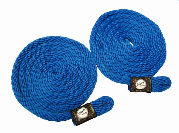 Taylor Made 11312 Boat Fender Line; Marine Series; For Use On Freshwater and Saltwater Boats; Braided With Pre-Spliced Ends; 3/8 Inch Diameter x 6 Foot Length; Blue; Polypropylene; Set of 2
