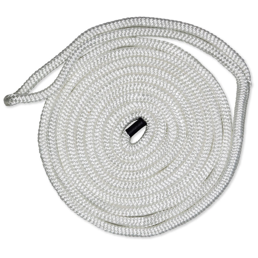 5/8IN-25FT DBLBRD CMP DOCKLINE WHT