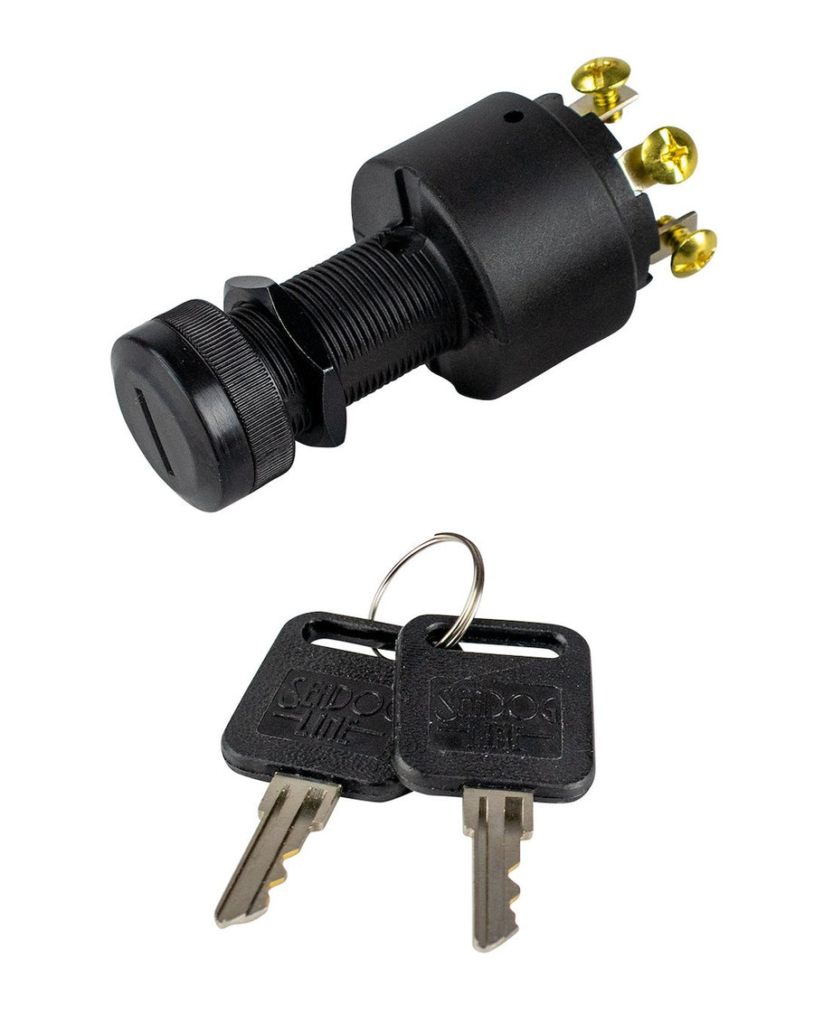 POLY 4-POSITION KEY SWITCH/CAP