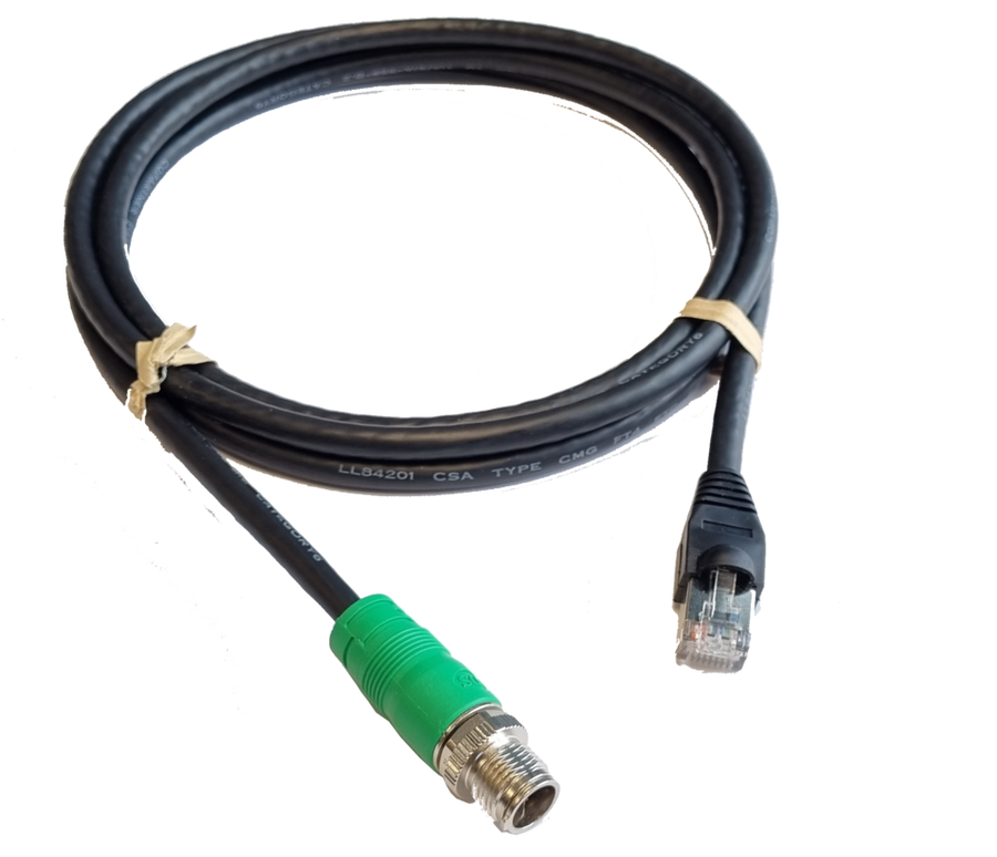ETHERNET CABLE - GREEN M12 8-PIN MA