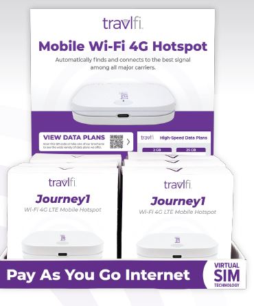 TRAVLFI JOURNEY1 HOTSPOT W/ VSIM TE