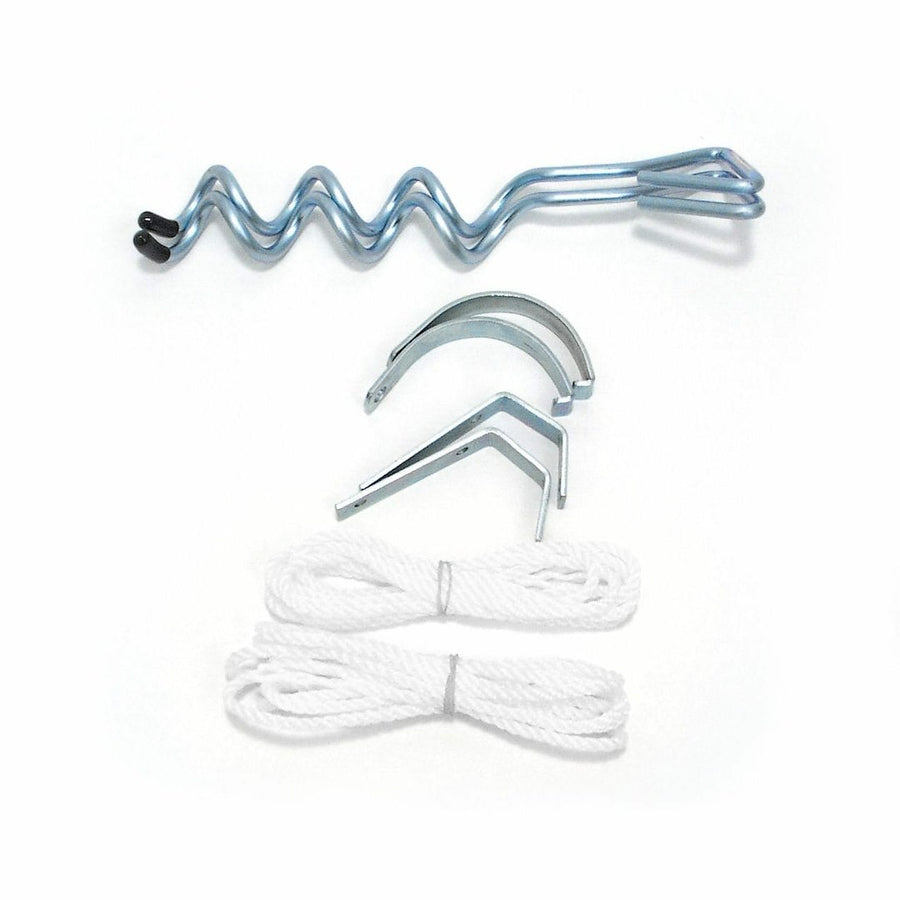 AWN. TIE DWN  HAPPY HOOKS
