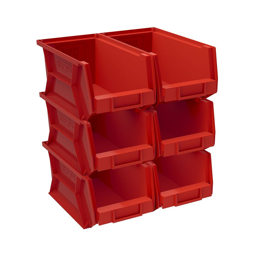 MODEL 9855-7-02 RED BINS  6IN X 7.1