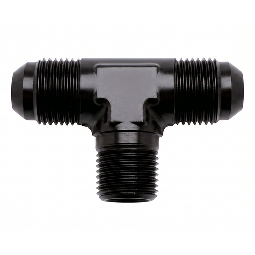 -4ANX1/8 NPTF BLK FLAR TO PIPE TEE
