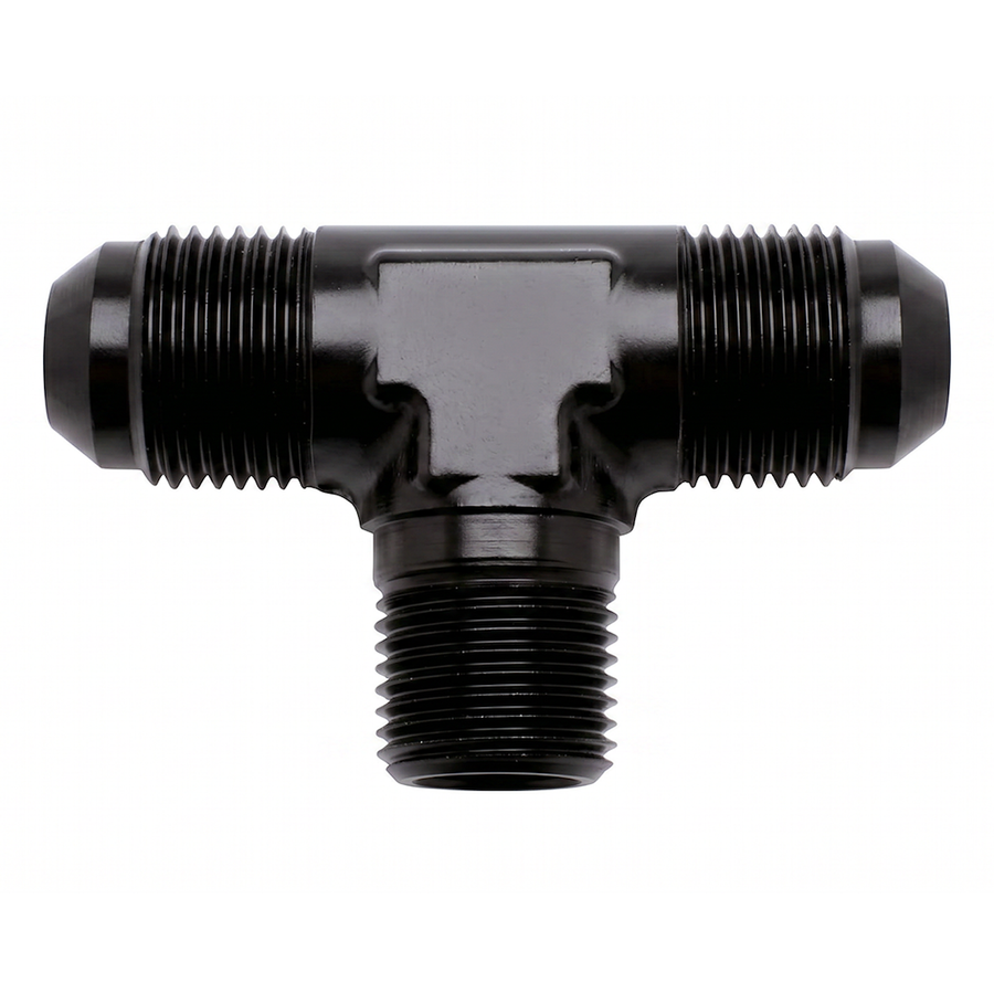 -4ANX1/8 NPTF BLK FLAR TO PIPE TEE