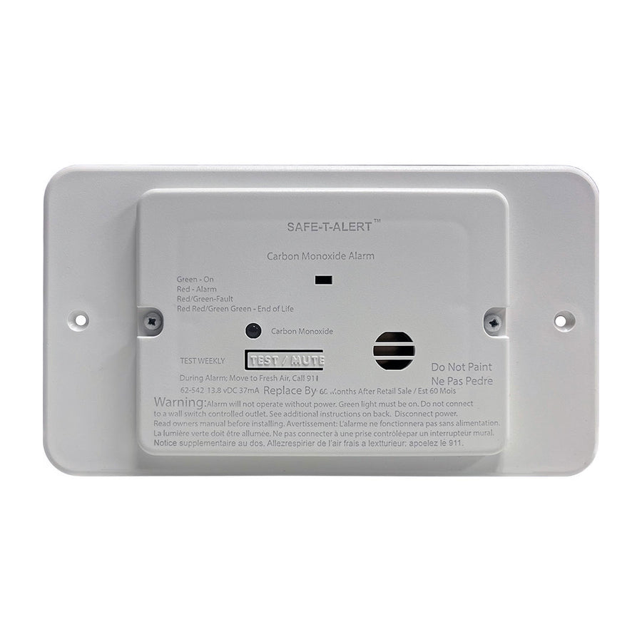 CARBON MONOXIDE ALARM - WHITE FLUSH