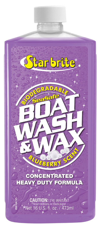 Star Brite 089816 Boat Wash; Liquid; 16 Ounce Bottle; With Wax