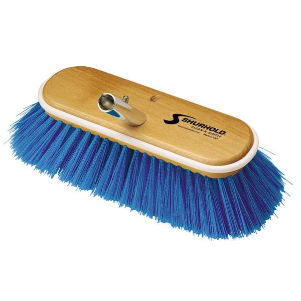 10' DECK BRUSH EXTRA SOFT BLUE NYLO