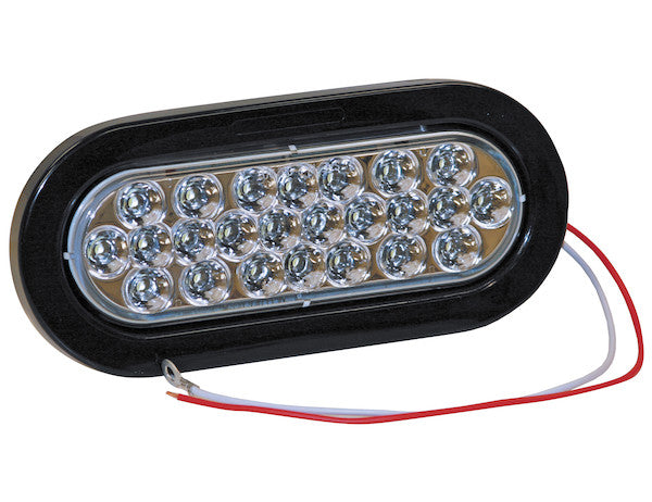 LIGHT 6.5IN OVAL BACK-UP 24 LED  CL