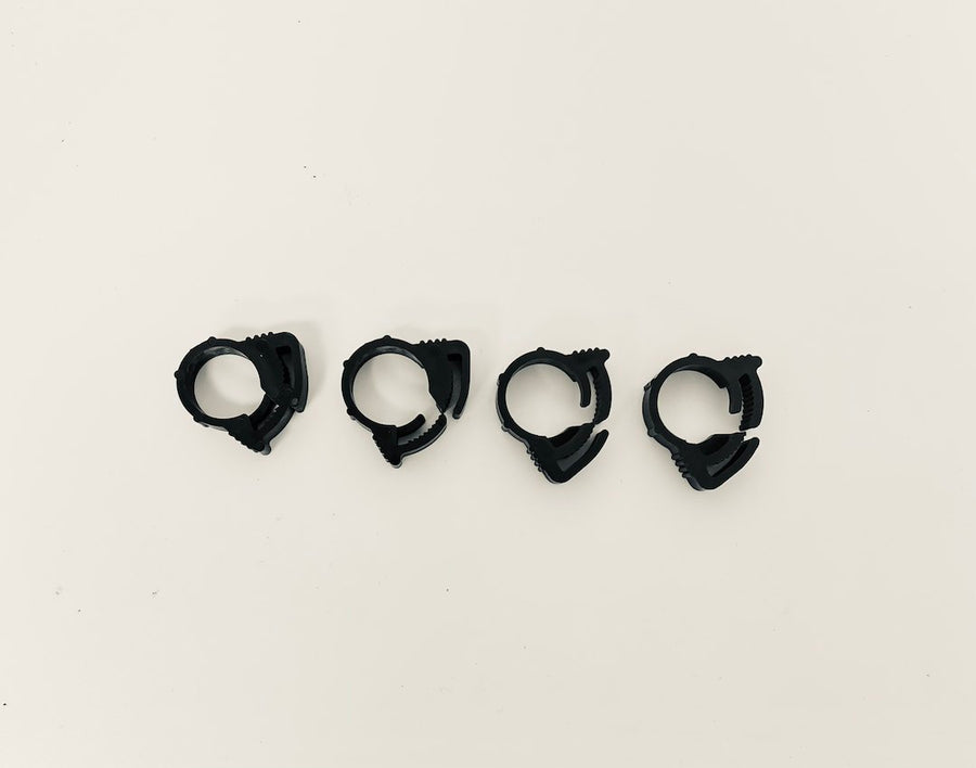 100PK NYLON RATCHET CLAMPS  13/32'