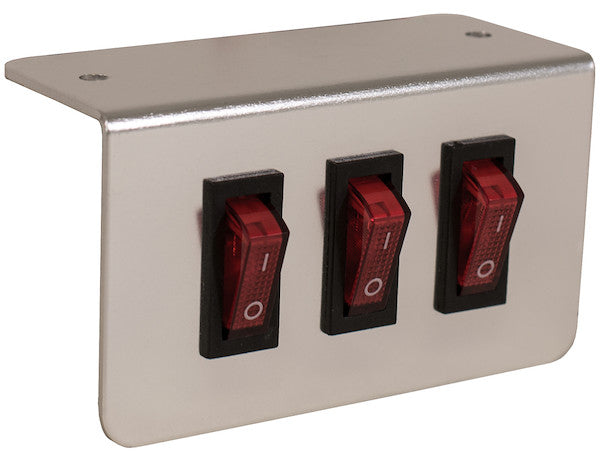 SWITCH PANEL TRIPLE ON-OFF ILLUMINA